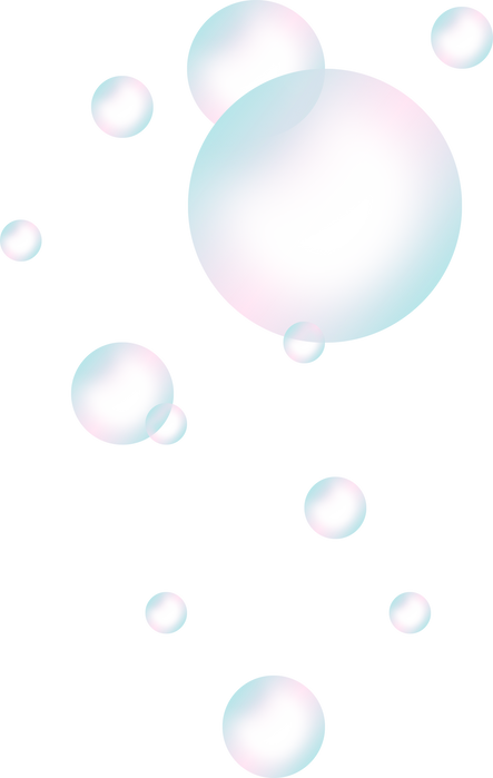 pink bubbles